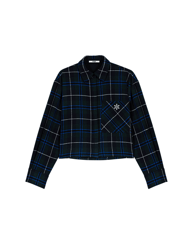 Camicia corta a quadri