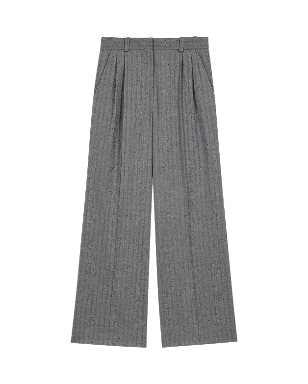 Pantaloni da tailleur glitterati