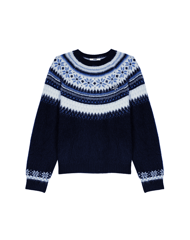 Maglione in maglia jacquard