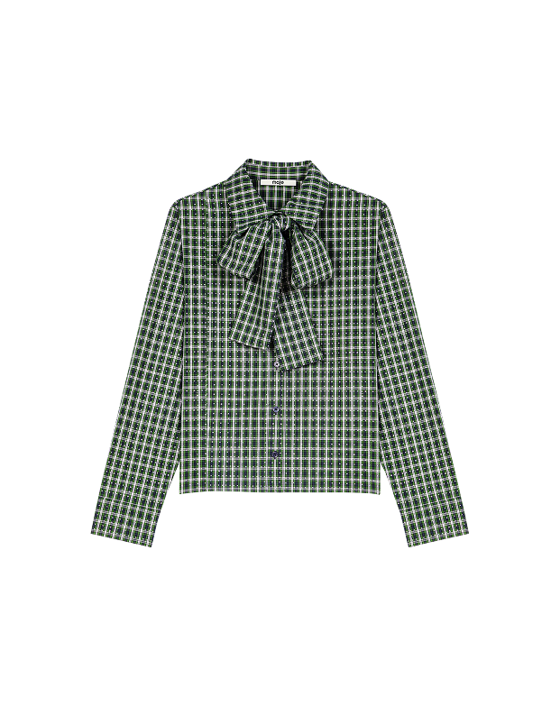Camicia con strass e cravatta