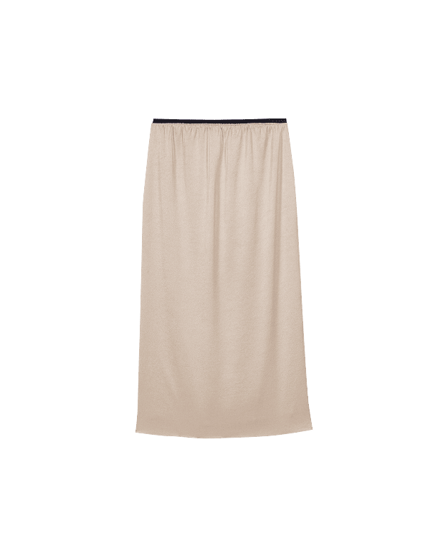 Pantalon tailleur large avec plis