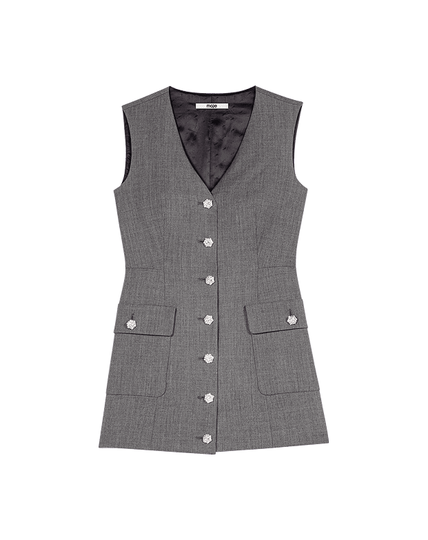 Tuta tailleur bottoni gioiello