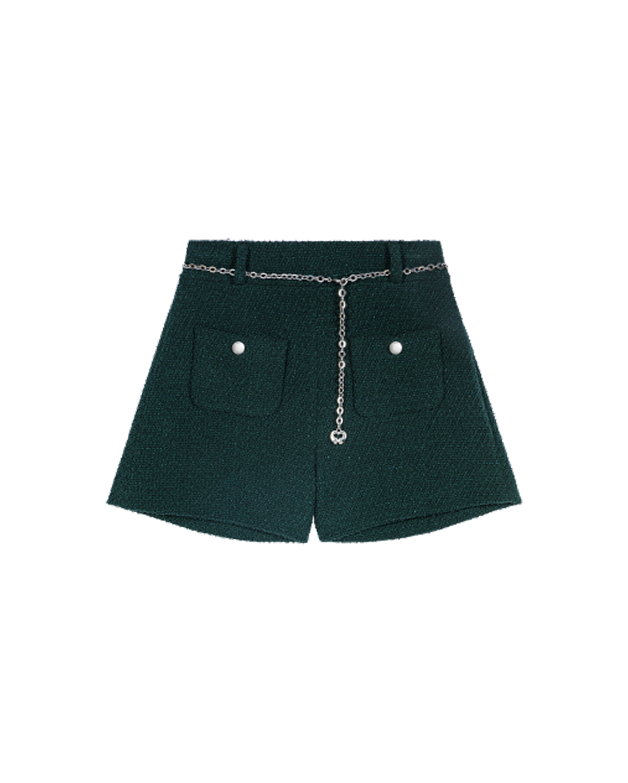 Shorts in tweed