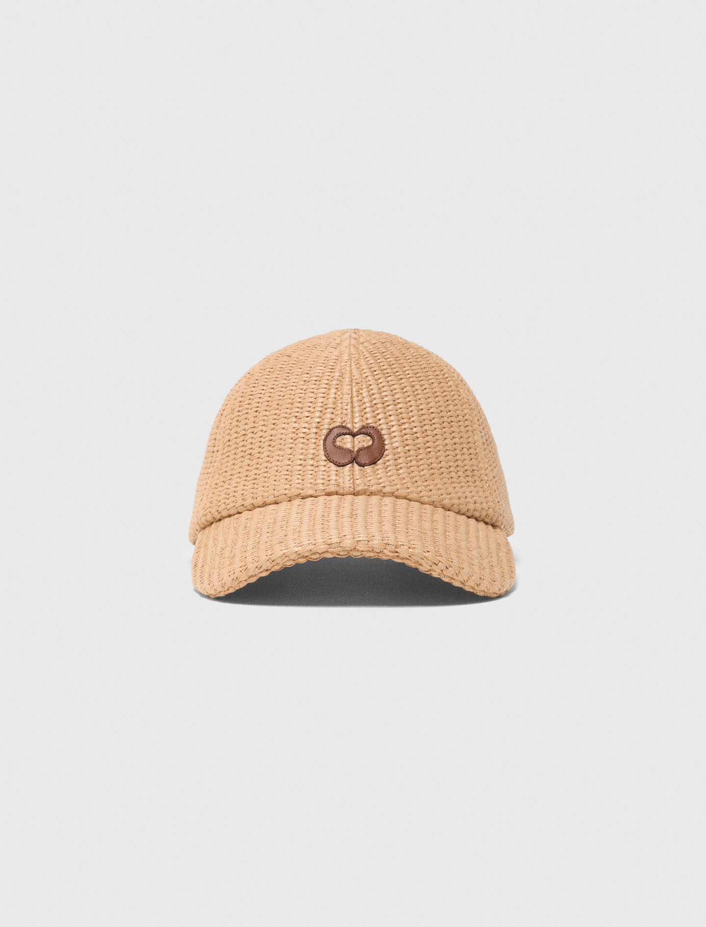 Cappello Effetto Materiale Naturale - Beige - Maje