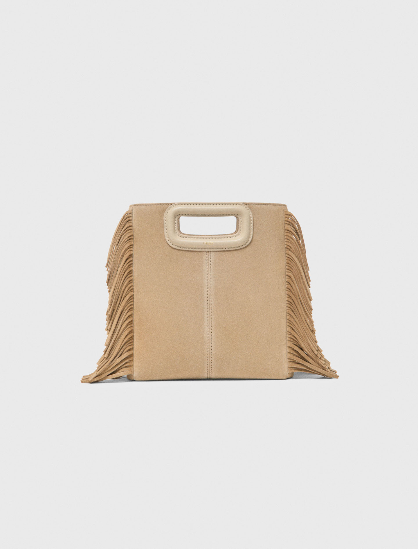 Borsa M In Scamosciato - Cappuccino - Maje