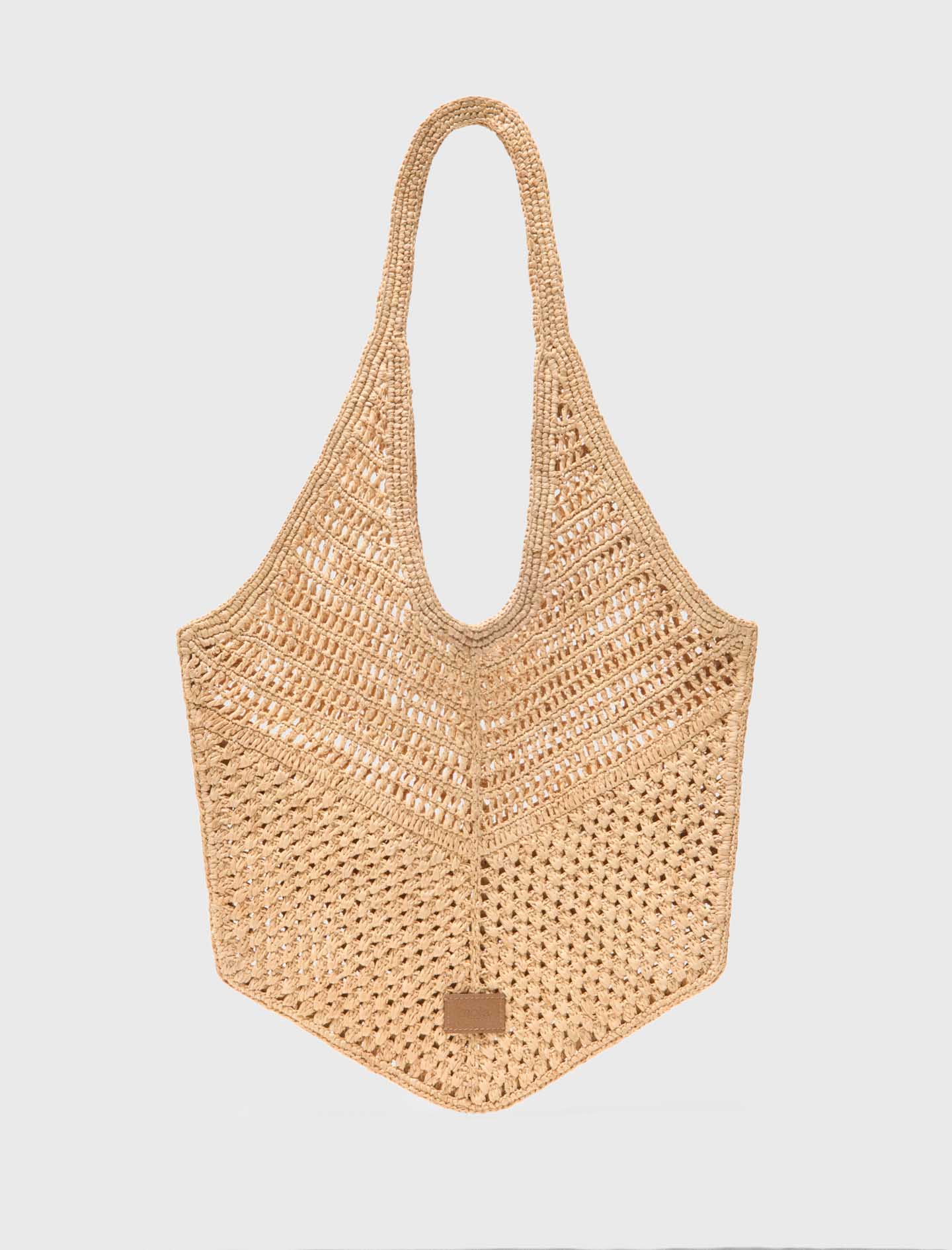 Borsa In Rafia Naturale - Beige - Maje
