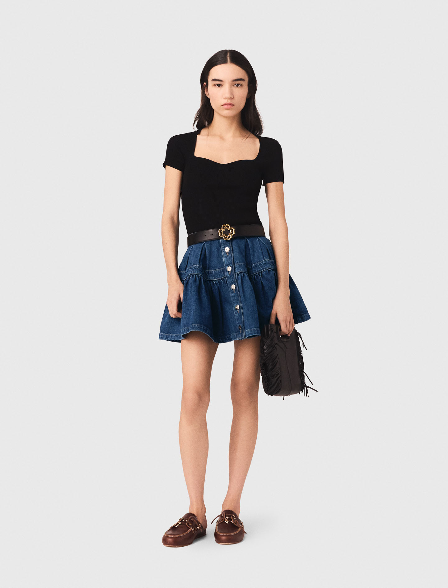 Top In Maglia - Nero - Taglia 44 - Maje