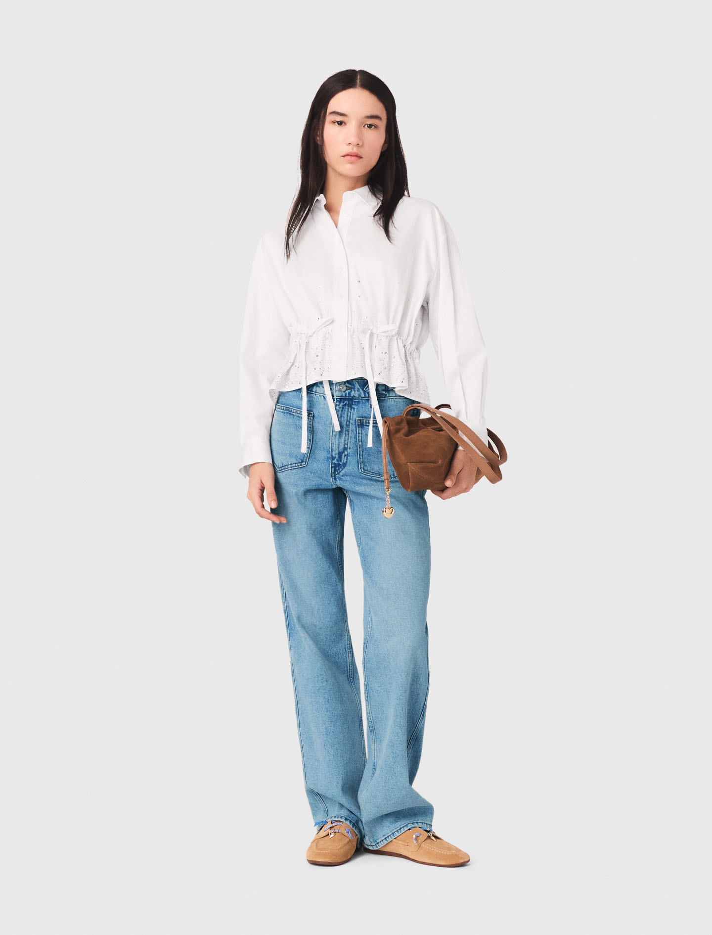 Jeans Dritti Con Catene - Blu - Taglia 40 - Maje