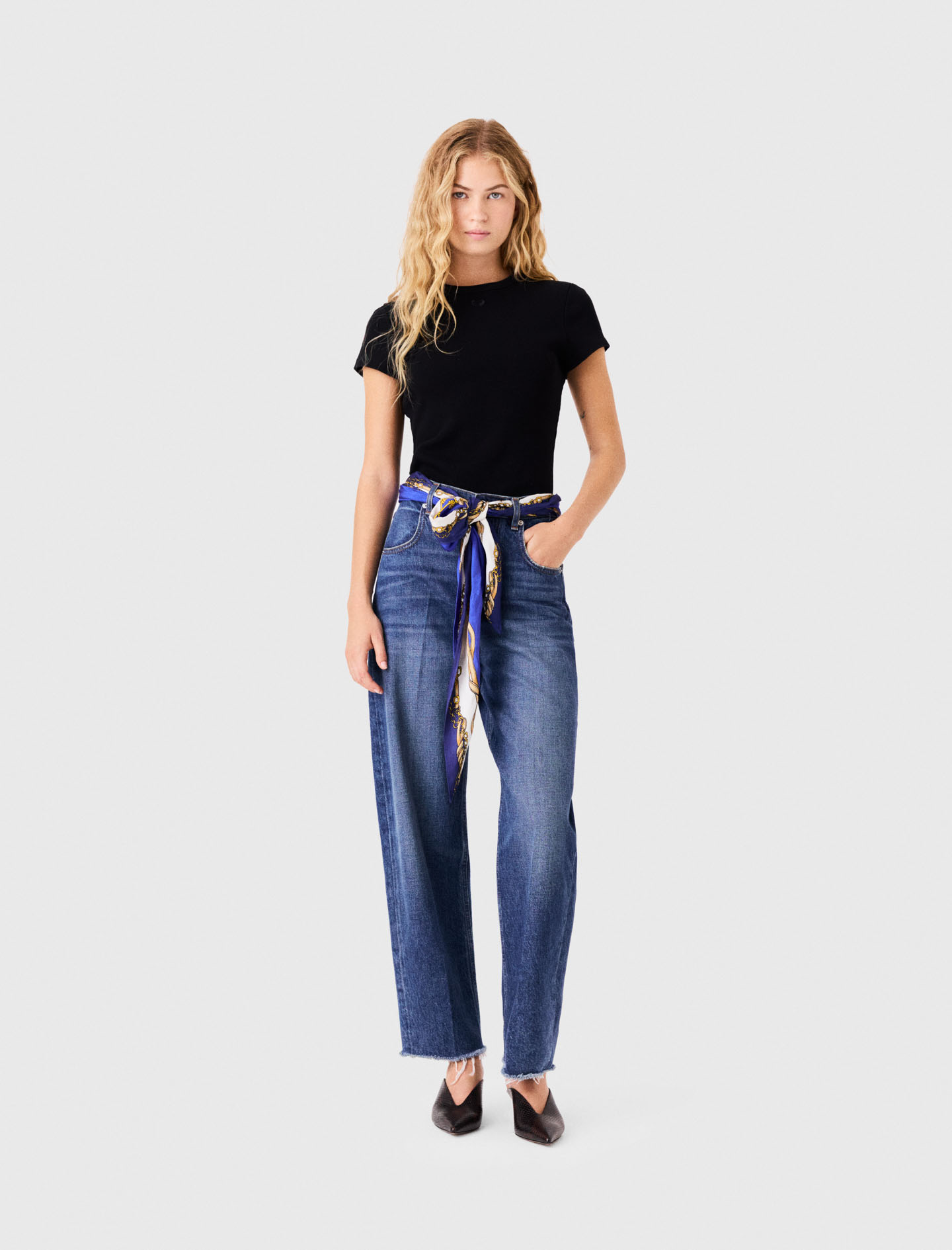 T-shirt Di Cotone - Nero - Taglia 38 - Maje