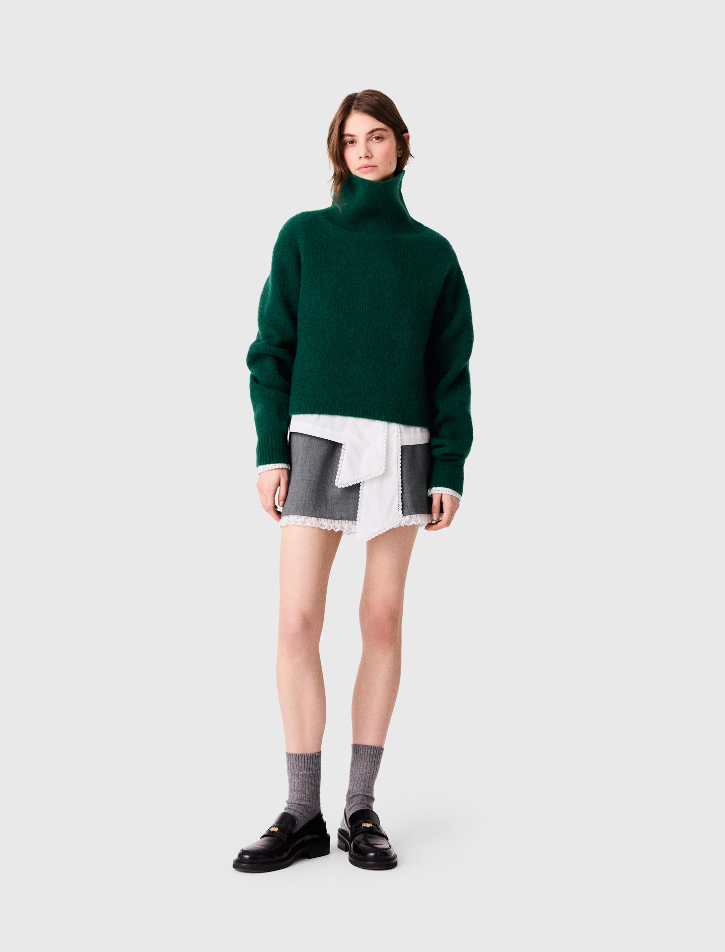 Maglione In Yak - Verde Bottiglia - Taglia 42 - Maje