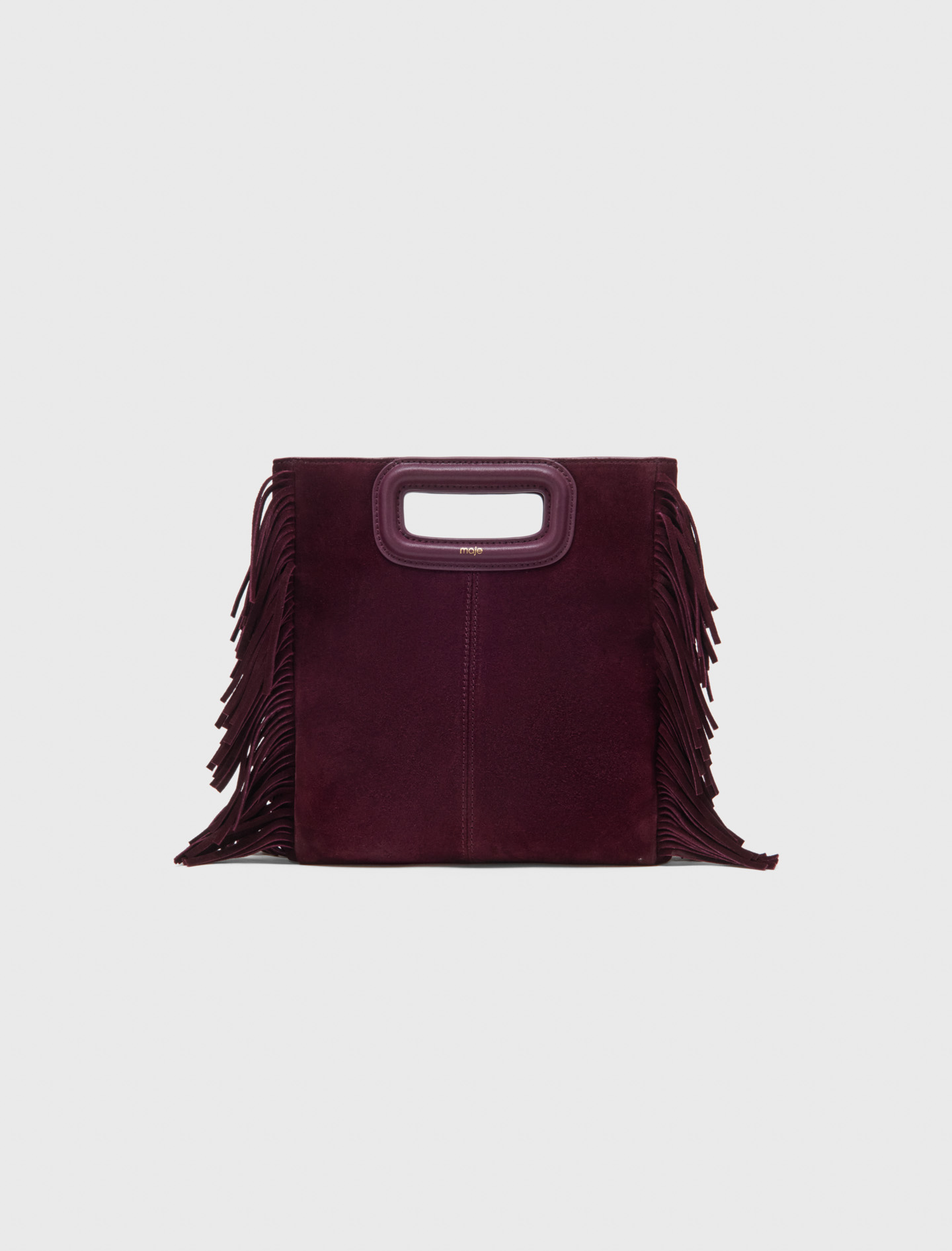 Borsa M In Scamosciato - Melanzana - Maje