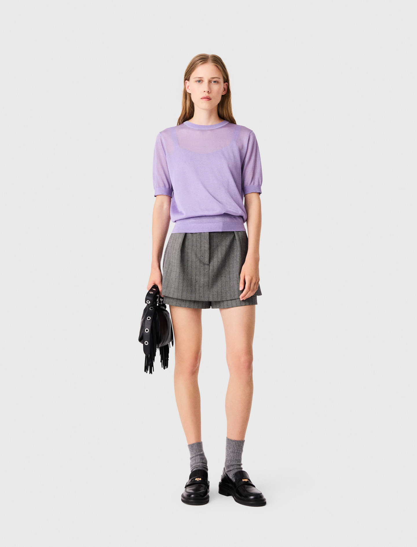 Maglione 2 In 1 - Viola - Taglia 38 - Maje