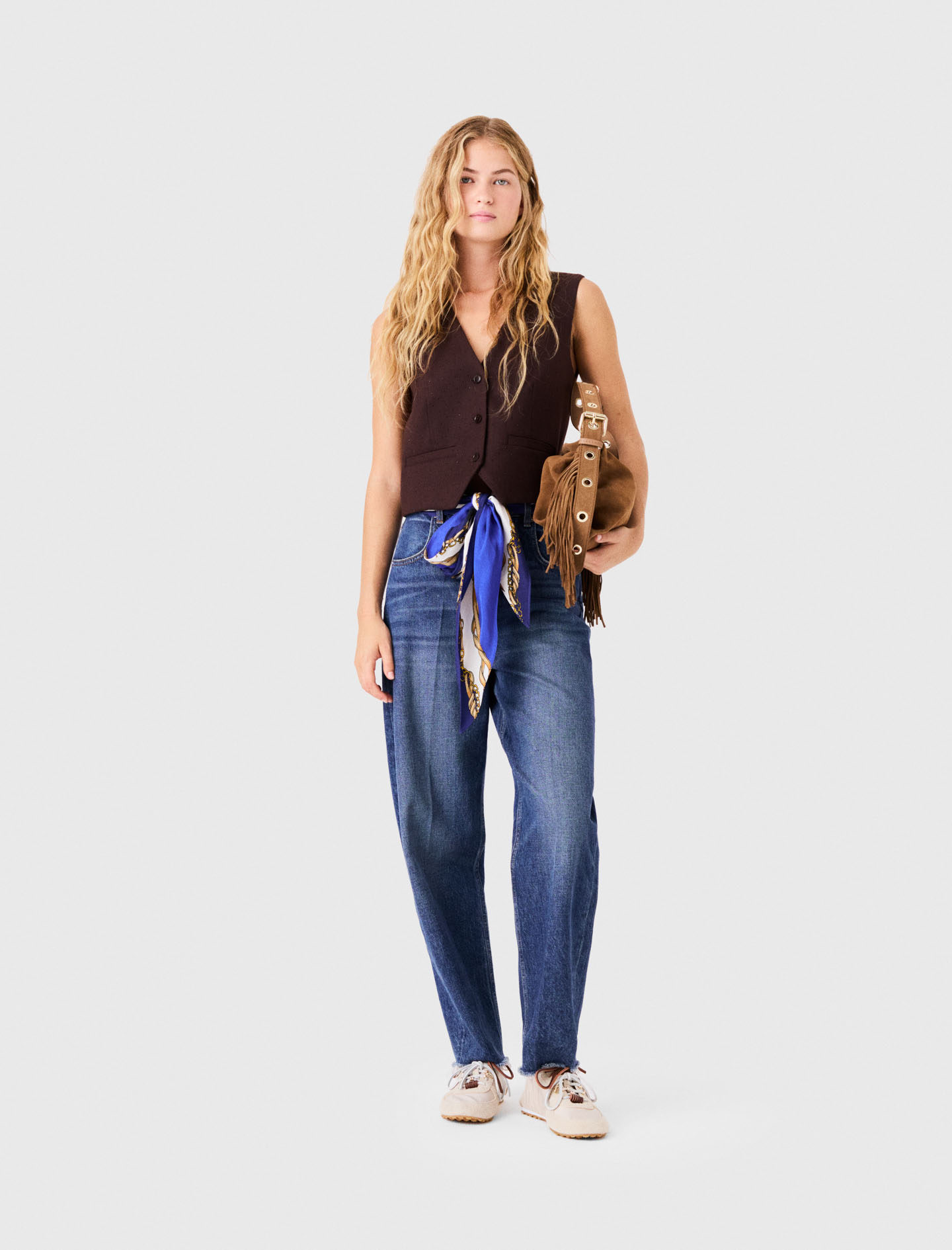 Jeans A Carota Con Twilly - Blu - Taglia 44 - Maje