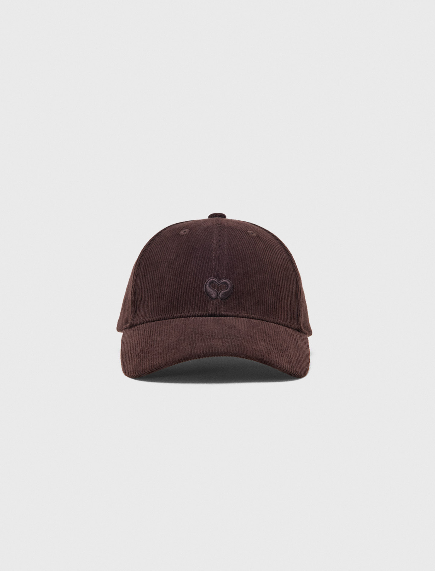 Cappello In Velluto A Coste - Marrone Scuro - Maje