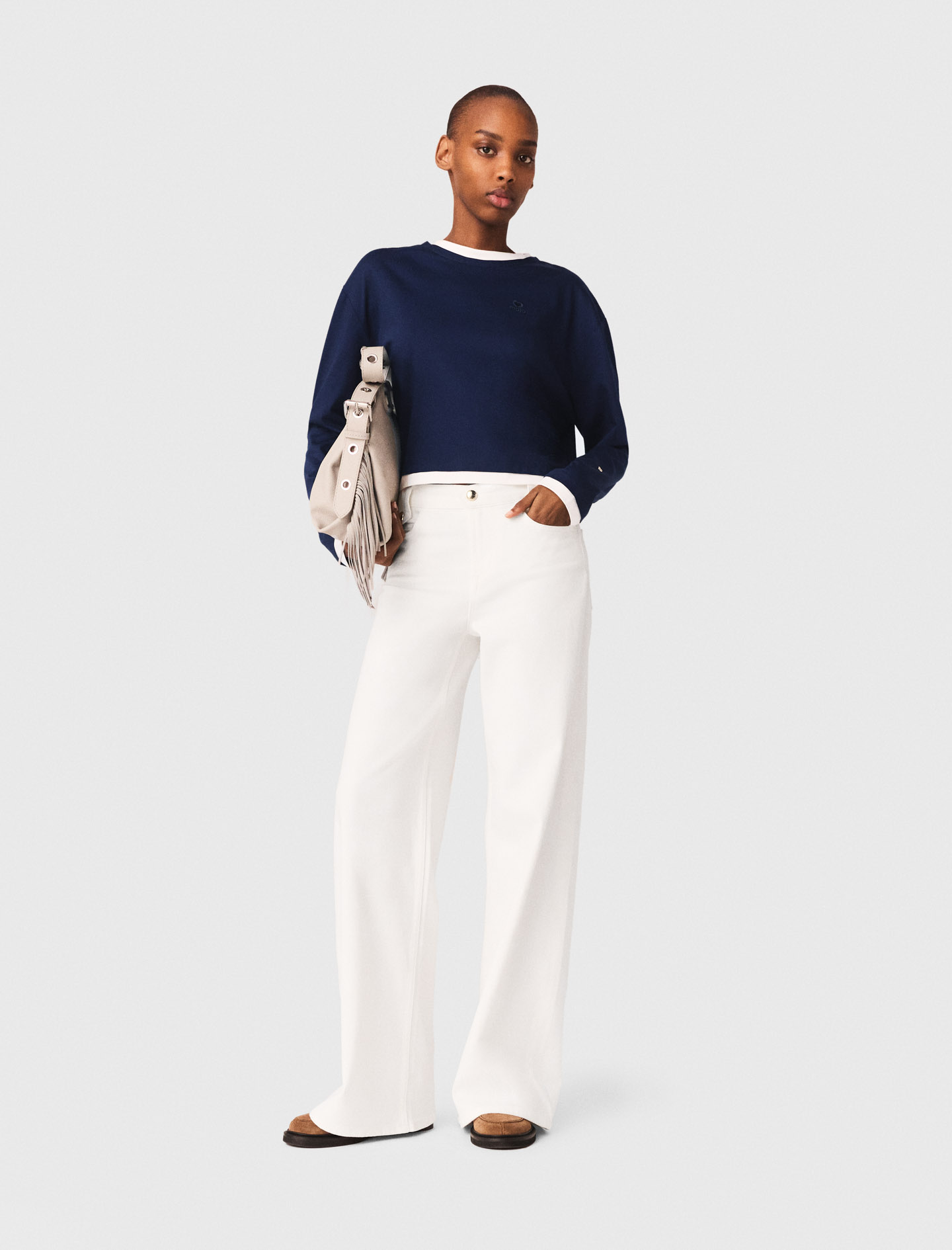 Jeans Svasati - Bianco - Taglia 40 - Maje