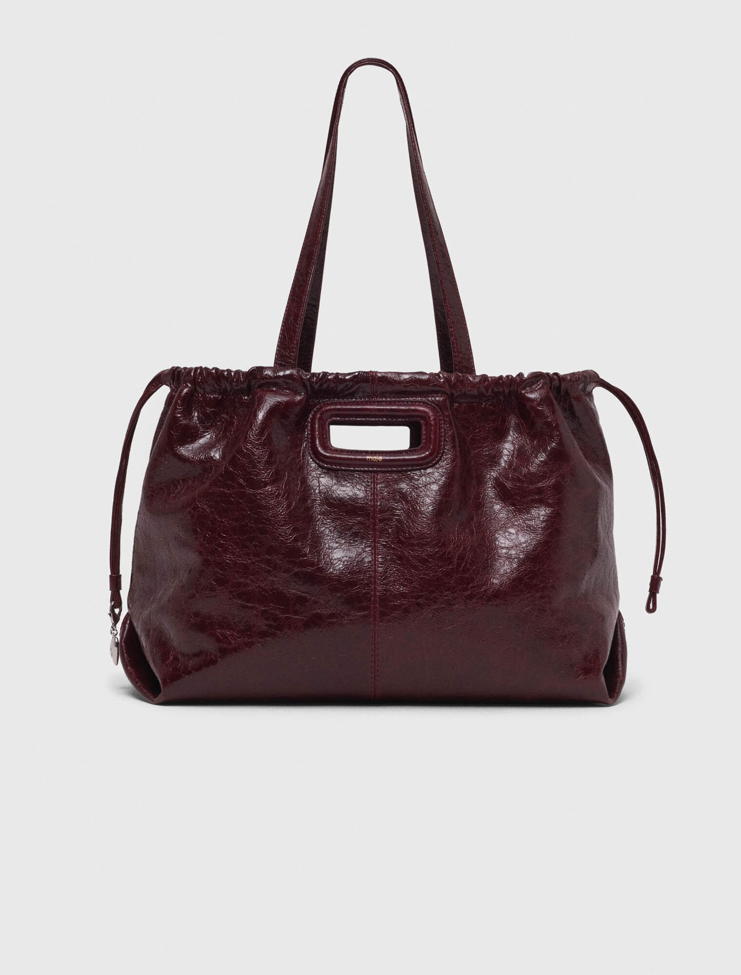 Tote Bag Milpli In Pelle Craquelé - Bordò - Maje