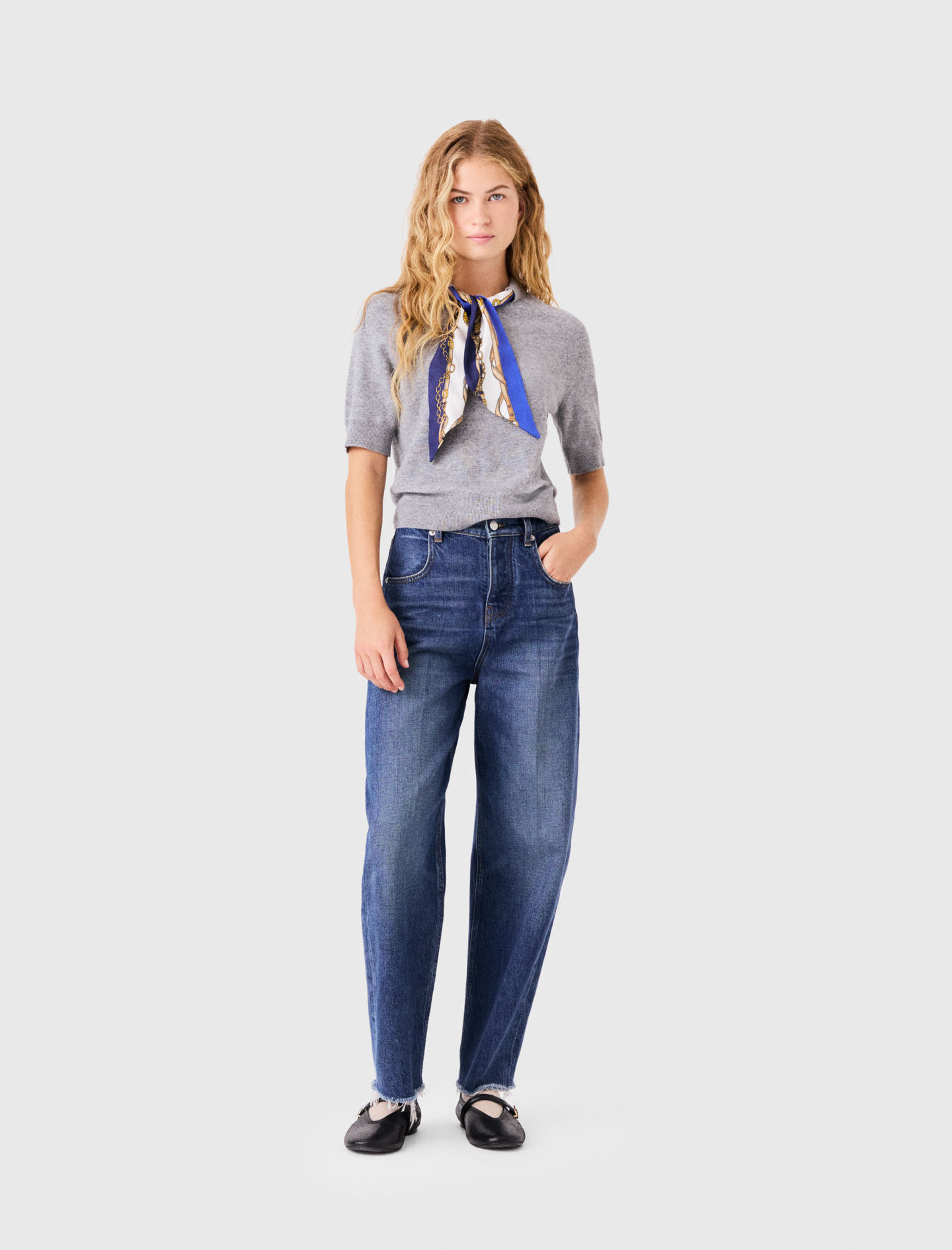 Maglione Con Twilly - Grigio - Taglia 38 - Maje