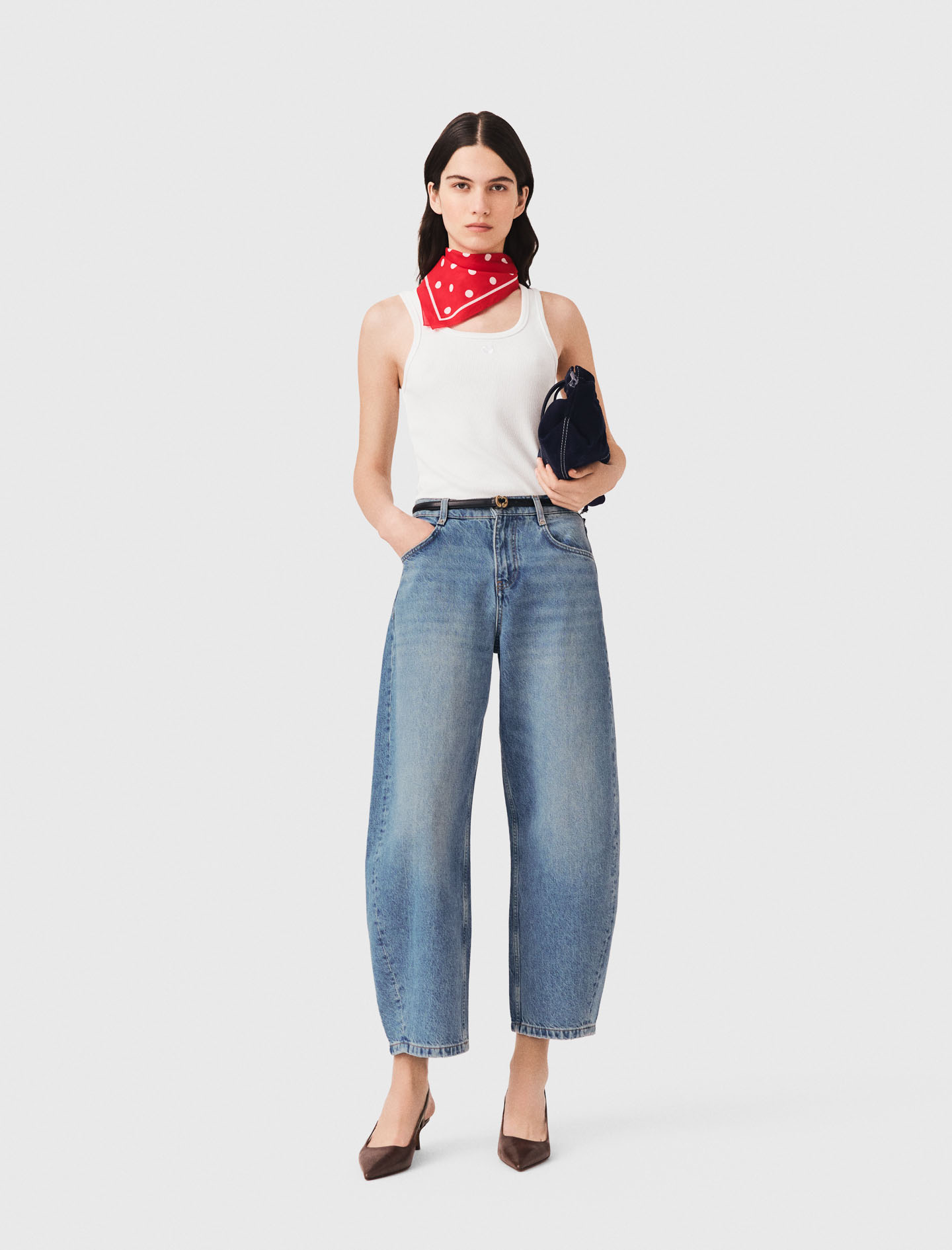 Jeans A Palloncino - Blu - Taglia 42 - Maje