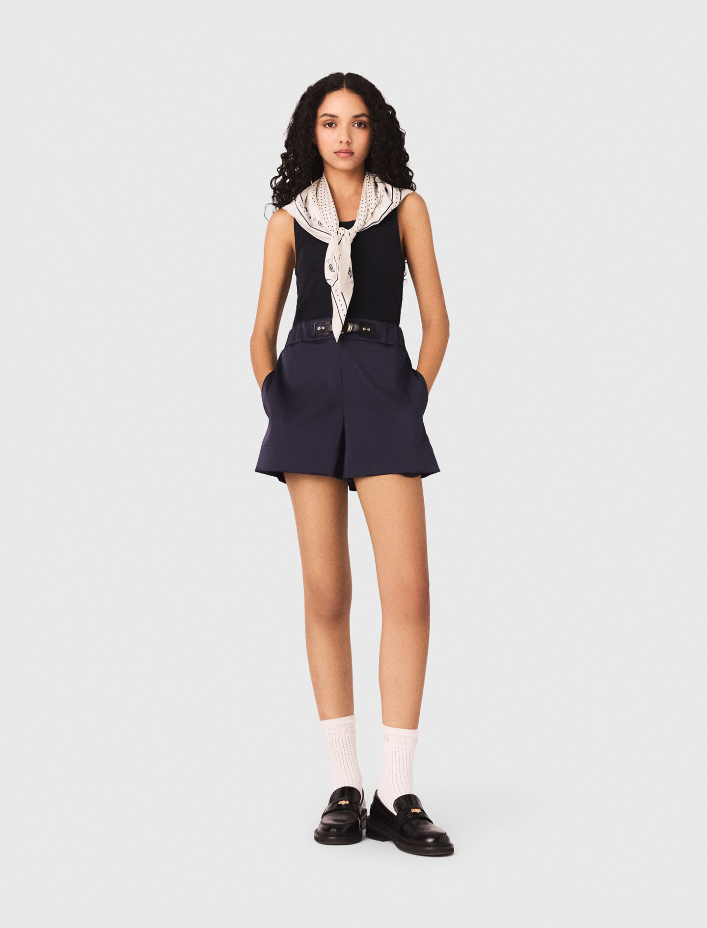 Pantaloncini Satinati - Blu Navy - Taglia 42 - Maje