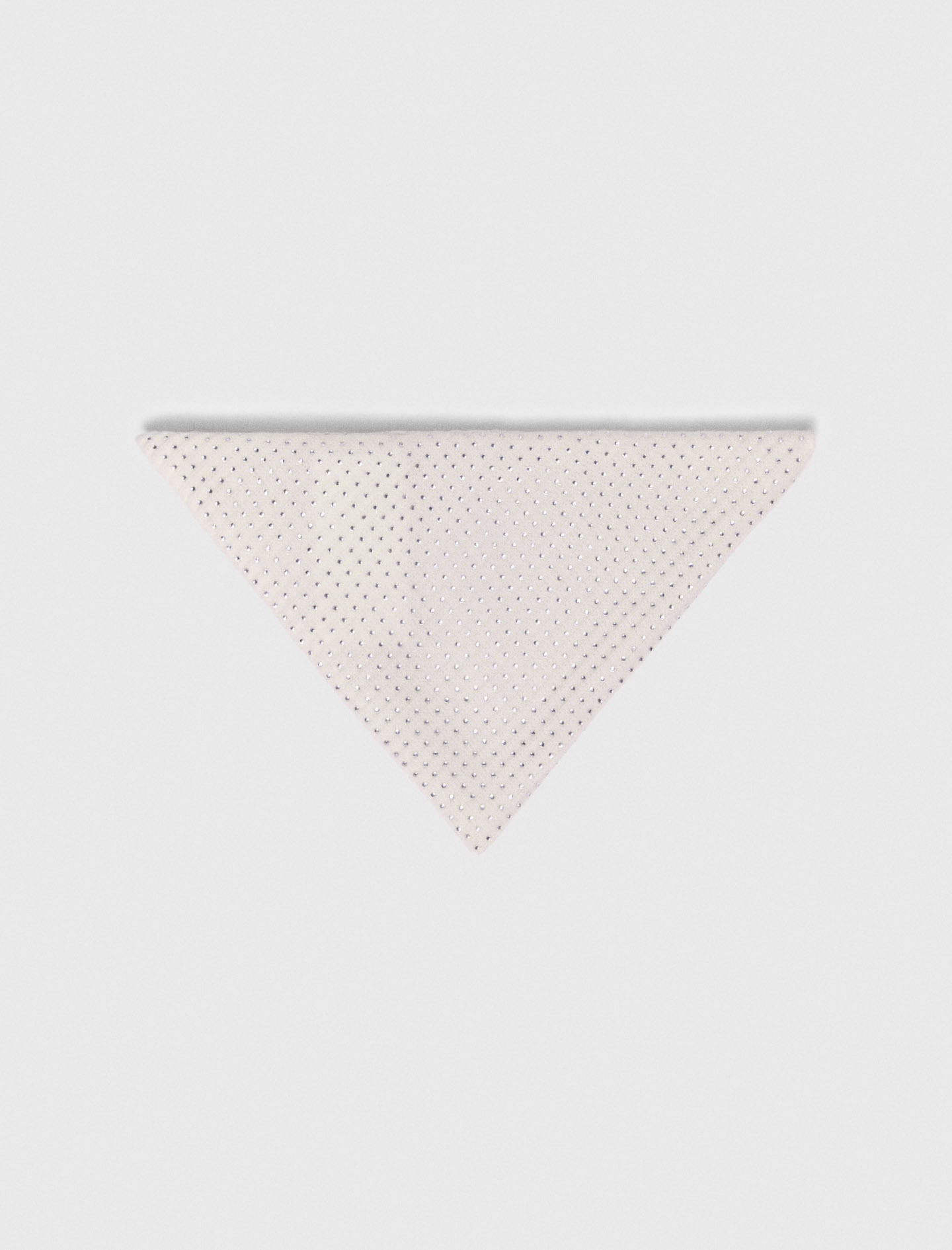 Sciarpa Triangolare Lana Strassata - Écru - Maje
