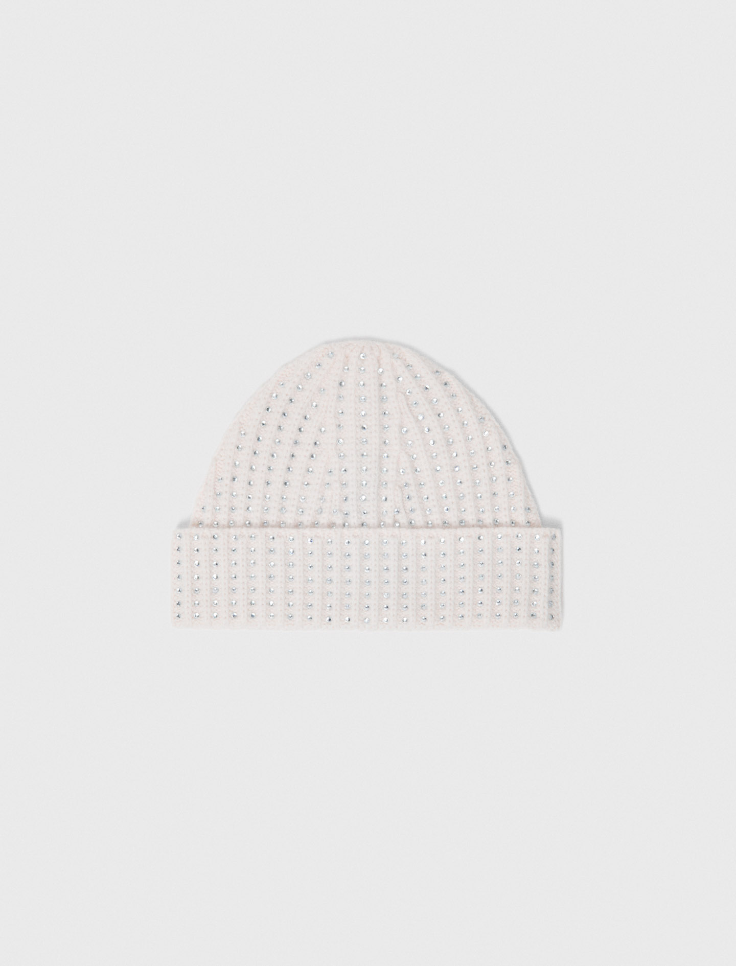 Berretto In Lana Con Strass - Écru - Maje