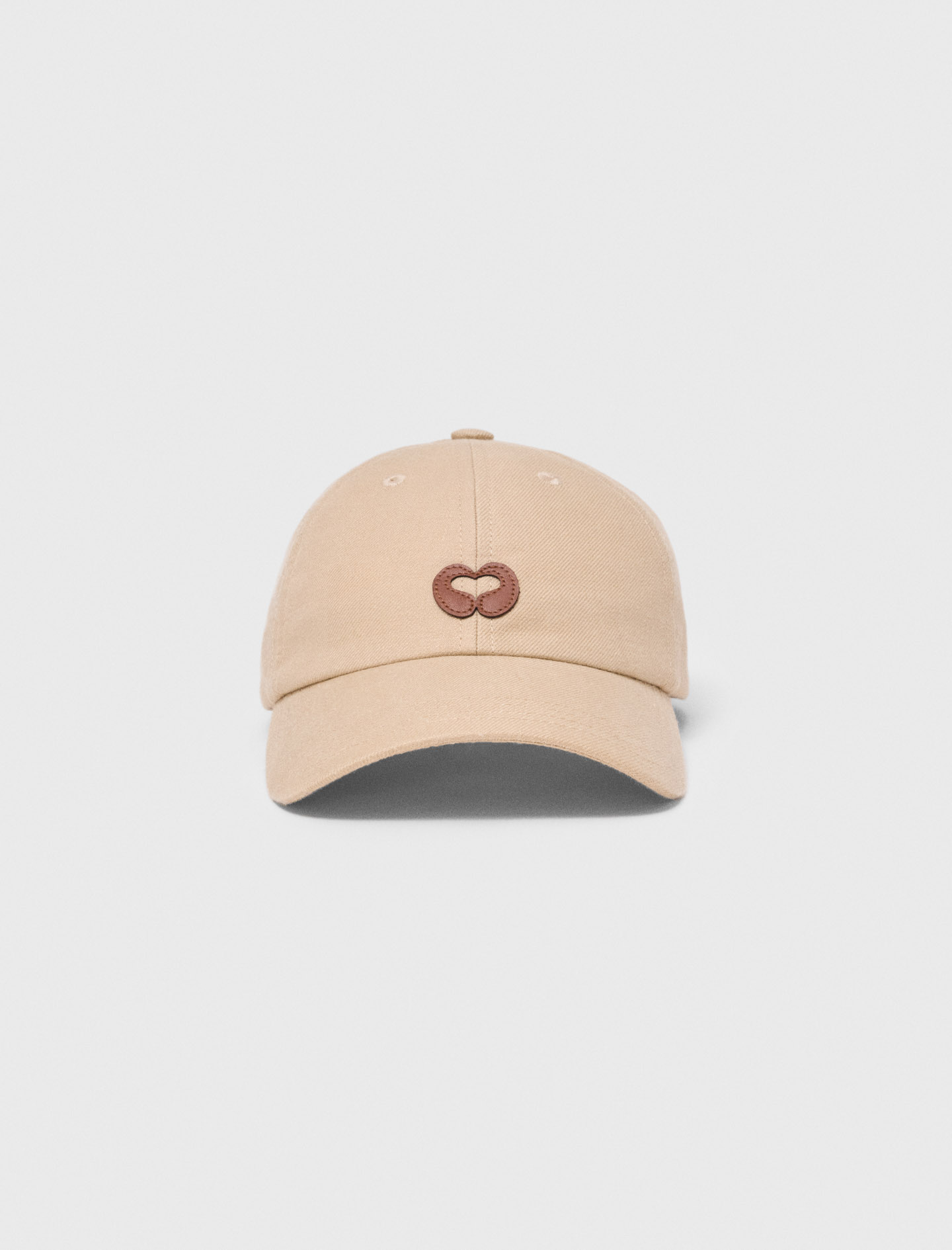 Cappellino Con Logo In Misto Lino - Beige - Maje