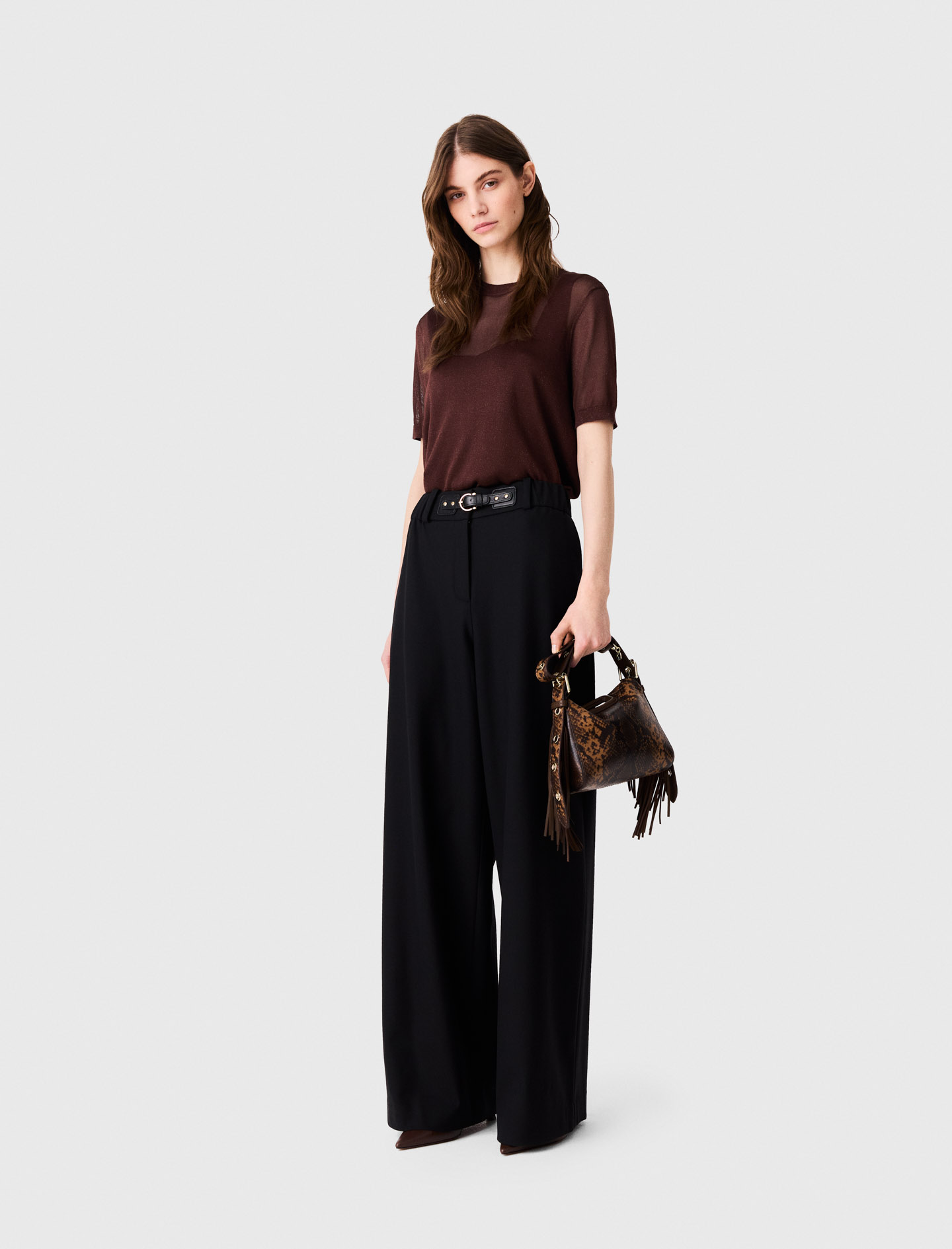Pantalone donna M&S Collection Ponte Utility gamba larga prezzo