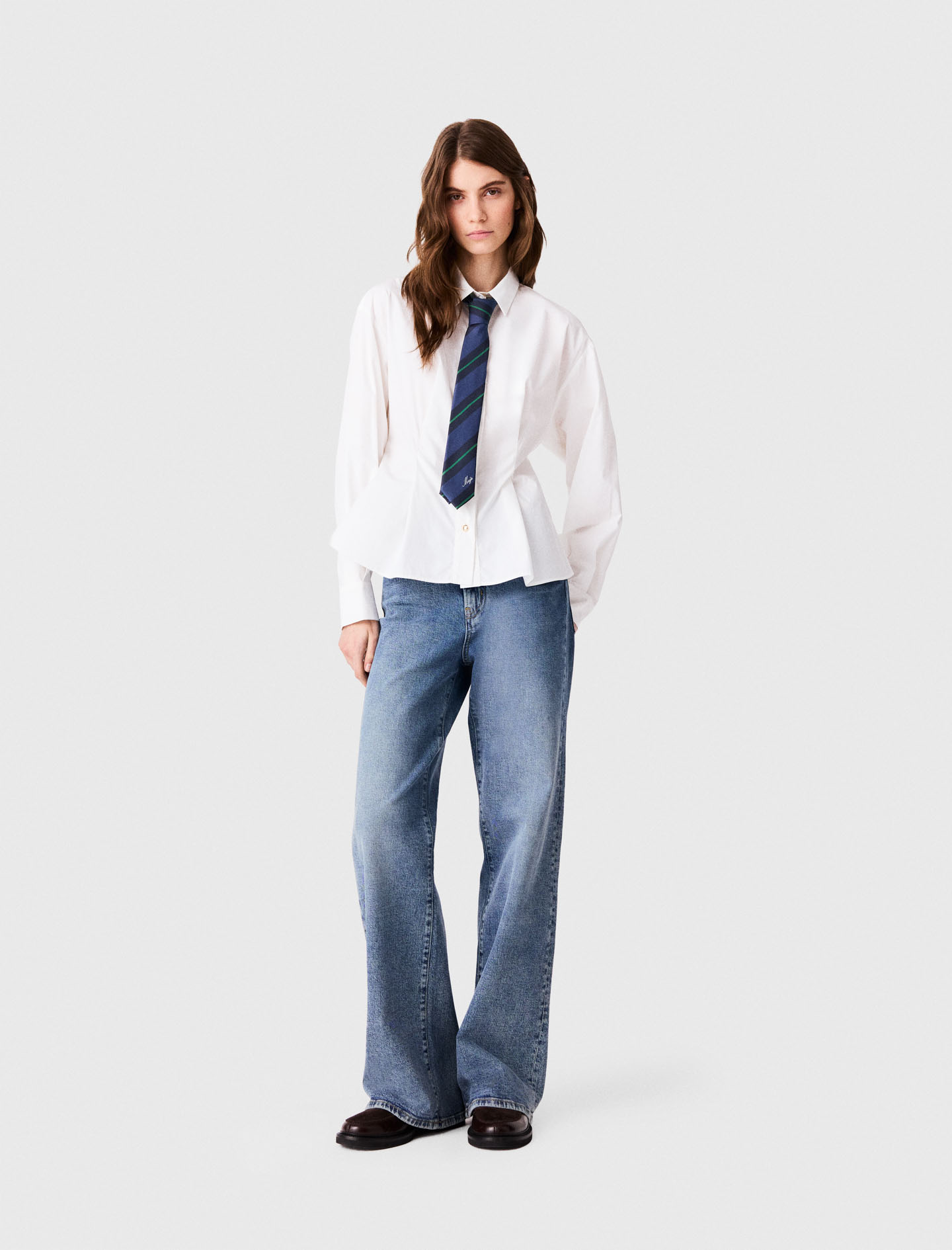 Camicia Con Lacci Sul Retro - Bianco - Taglia 38 - Maje