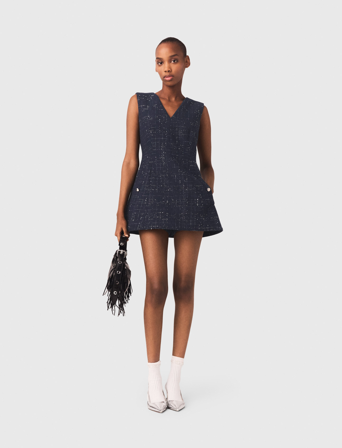Abito Trompe L'Œil - Blu Navy - Taglia 44 - Maje