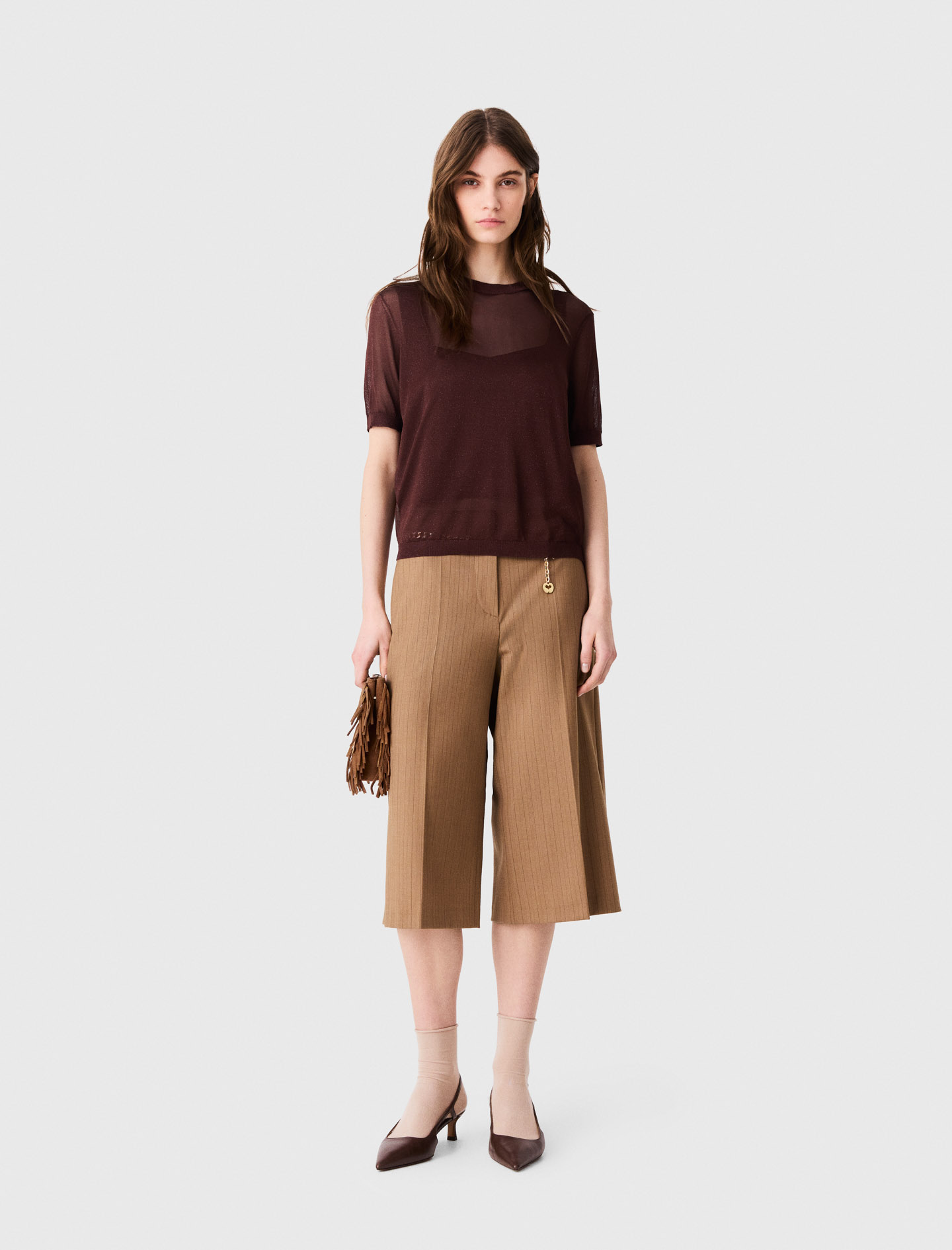 Maglione 2 In 1 - Marrone - Taglia 38 - Maje