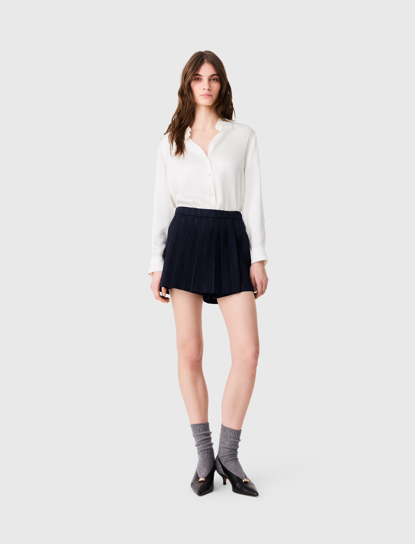 Camicia Bianca In Seta - Bianco - Taglia 38 - Maje